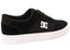 DC Shoes Mens Comfortable Teknic Leather Lace Up Shoes Black White