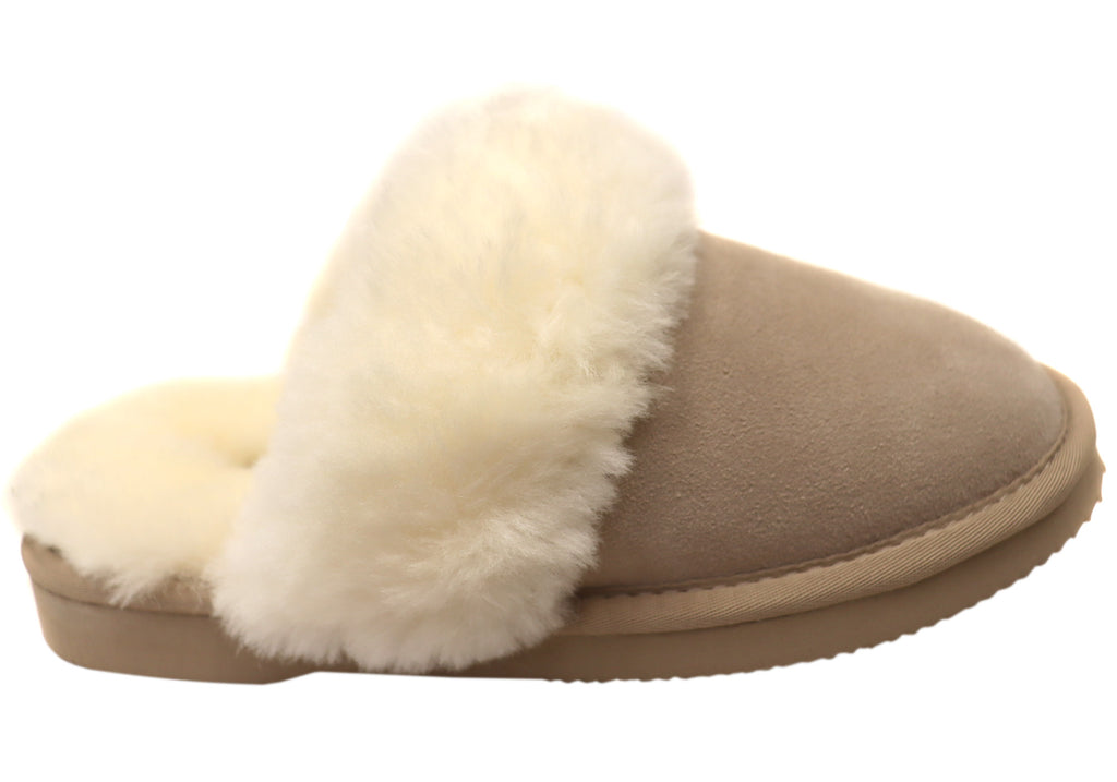 Grosby Denni Ugg Womens Comfortable Open Back Slippers