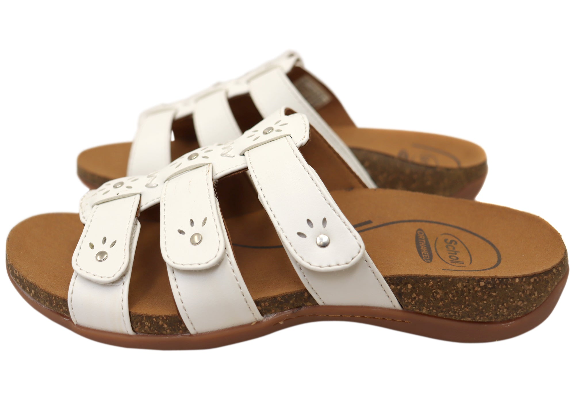 Scholl Orthaheel Andrea Womens Comfortable Supportive Slides Sandals