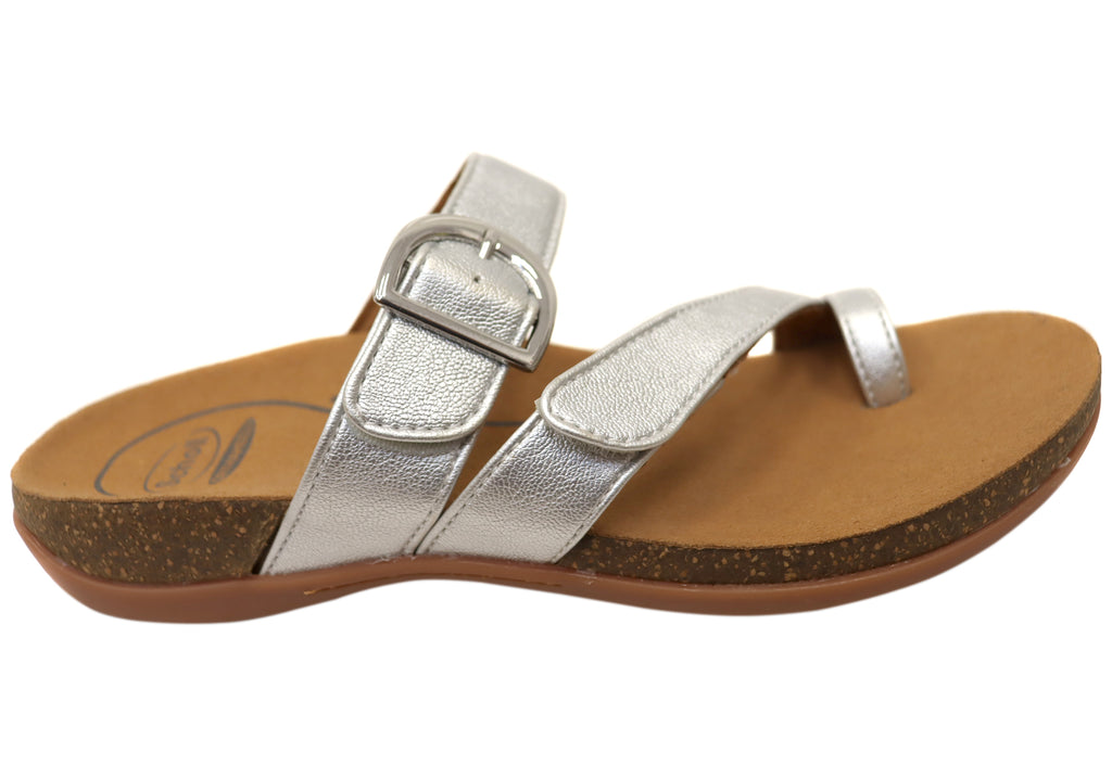 Scholl Orthaheel Ava Womens Comfortable Supportive Thongs Sandals