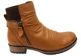 Orizonte Village Womens European Comfortable Leather Ankle Boots