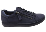 ECCO Soft 7 Womens Comfortable Stylish Lace Up Leather Sneakers