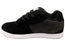DC Shoes Mens Net Comfortable Leather Lace Up Shoes Black Grey Black