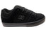 DC Shoes Mens Comfortable Leather Pure Lace Up Shoes Black Black Black