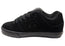 DC Shoes Mens Comfortable Leather Pure Lace Up Shoes Black Black Black