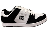 DC Shoes Mens Comfortable Leather Manteca 4 Shoes White Black Black