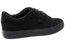 DC Shoes Mens Comfortable Leather Anvil Lace Up Shoes Black Black