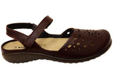 Naot Arataki Womens Closed Toe Orthotic Friendly Leather Flat Sandals