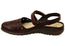 Naot Arataki Womens Closed Toe Orthotic Friendly Leather Flat Sandals