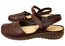 Naot Arataki Womens Closed Toe Orthotic Friendly Leather Flat Sandals