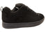 DC Shoes Mens Court Graffik Leather Lace Up Shoes Black Black Black
