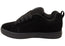 DC Shoes Mens Court Graffik Leather Lace Up Shoes Black Black Black