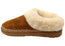 Dearfoams Womens Gabriella Microsuede Clog With Woven Trim Slippers