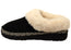 Dearfoams Womens Gabriella Microsuede Clog With Woven Trim Slippers