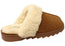 Dearfoams Womens Helena Genuine Suede Scuff With Prayer Seam Slippers