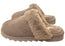 Dearfoams Womens Helena Genuine Suede Scuff With Prayer Seam Slippers
