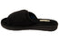 Dearfoams Womens Comfortable Mickey Terry Adjustable Slide Slippers