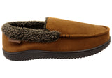 Dearfoams Mens Alexander Microsuede Moccasin Comfortable Slippers