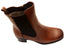 Caprice Daniccar Womens Wide Fit Comfortable Leather Ankle Boots