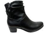 Caprice Dorita Womens Wide Fit Comfortable Leather Ankle Boots