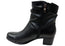 Caprice Dorita Womens Wide Fit Comfortable Leather Ankle Boots
