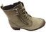 Caprice Delaney Womens Extra Wide Fit Comfortable Leather Ankle Boots
