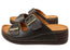 Orizonte Dahliacomfort Womens Comfort European Leather Slides Sandals