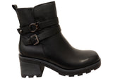 Caprice Elliarer Womens Wide Fit Comfortable Leather Ankle Boots