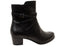 Caprice Eslee Womens Wide Fit Comfortable Leather Ankle Boots