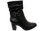 Caprice Edivar Womens Wide Fit Comfortable Leather Heeled Ankle Boots