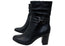 Caprice Edivar Womens Wide Fit Comfortable Leather Heeled Ankle Boots