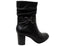 Caprice Edivar Womens Wide Fit Comfortable Leather Heeled Ankle Boots
