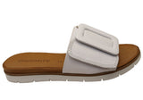 Orizonte Lunaluxe Womens Comfortable European Leather Slides Sandals