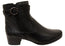 Caprice Delinat Womens Extra Wide Fit Comfortable Leather Ankle Boots