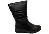 Caprice Exane Womens Extra Wide Fit Comfortable Leather Mid Calf Boots