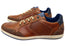 Wild Rhino Crest Mens Comfortable Leather Lace Up Casual Shoes