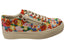 Django & Juliette Ference Womens Bright Flower Embroidery Shoes