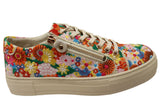Django & Juliette Ference Womens Bright Flower Embroidery Shoes