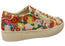 Django & Juliette Ference Womens Bright Flower Embroidery Shoes