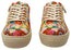 Django & Juliette Ference Womens Bright Flower Embroidery Shoes