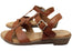 Orizonte Billyease Womens Comfortable European Leather Wedge Sandals