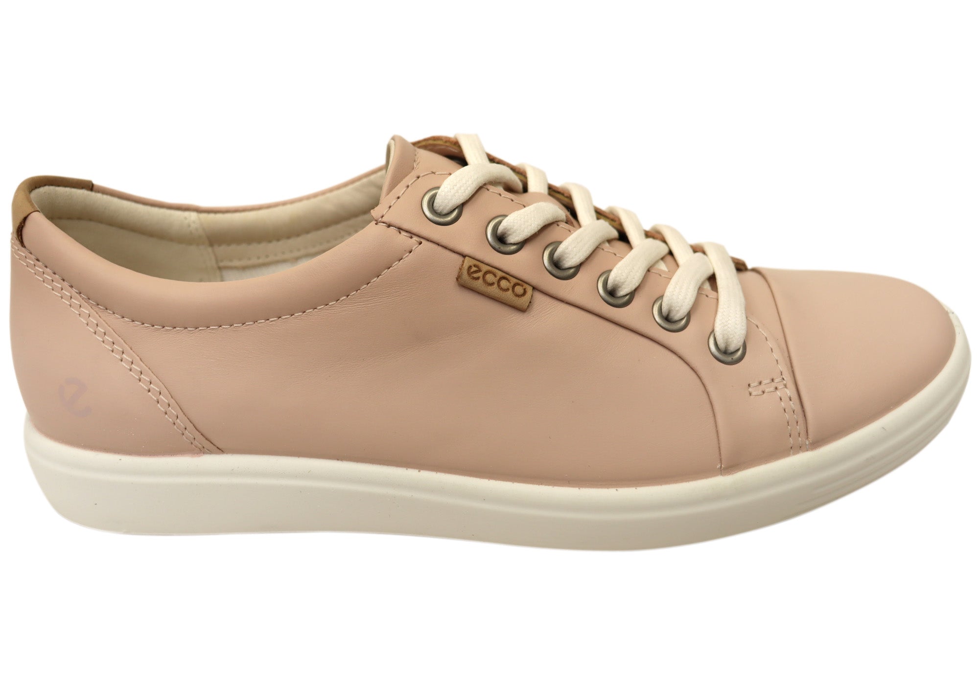 ECCO Womens Soft Comfortable Leather Casual Lace Up Sneakers Shoes