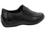 Rieker L1777-00 Womens Leather Comfortable Slip On Shoes