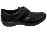 Remonte R7600-00 Womens Leather Comfortable Adjustable Strap Shoes