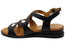 Orizonte Leelalite Womens Comfortable European Leather Wedge Sandals