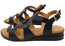 Orizonte Leelalite Womens Comfortable European Leather Wedge Sandals