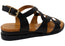 Orizonte Leelalite Womens Comfortable European Leather Wedge Sandals