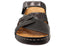 Orizonte Easestride Womens Comfort European Leather Slides Sandals
