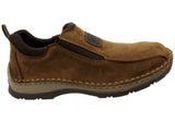 Rieker Mens 05363-26 Comfortable Leather Extra Wide Fit Slip On Shoes