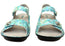 Alegria Vienna Womens Comfortable Leather Sandals Aqua Flora